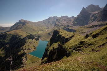 Walenpfad - Blick zum Bannalpsee