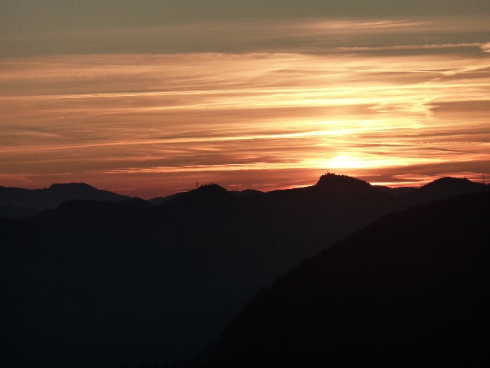 Sonnenuntergang auf dem Chellench�pfli